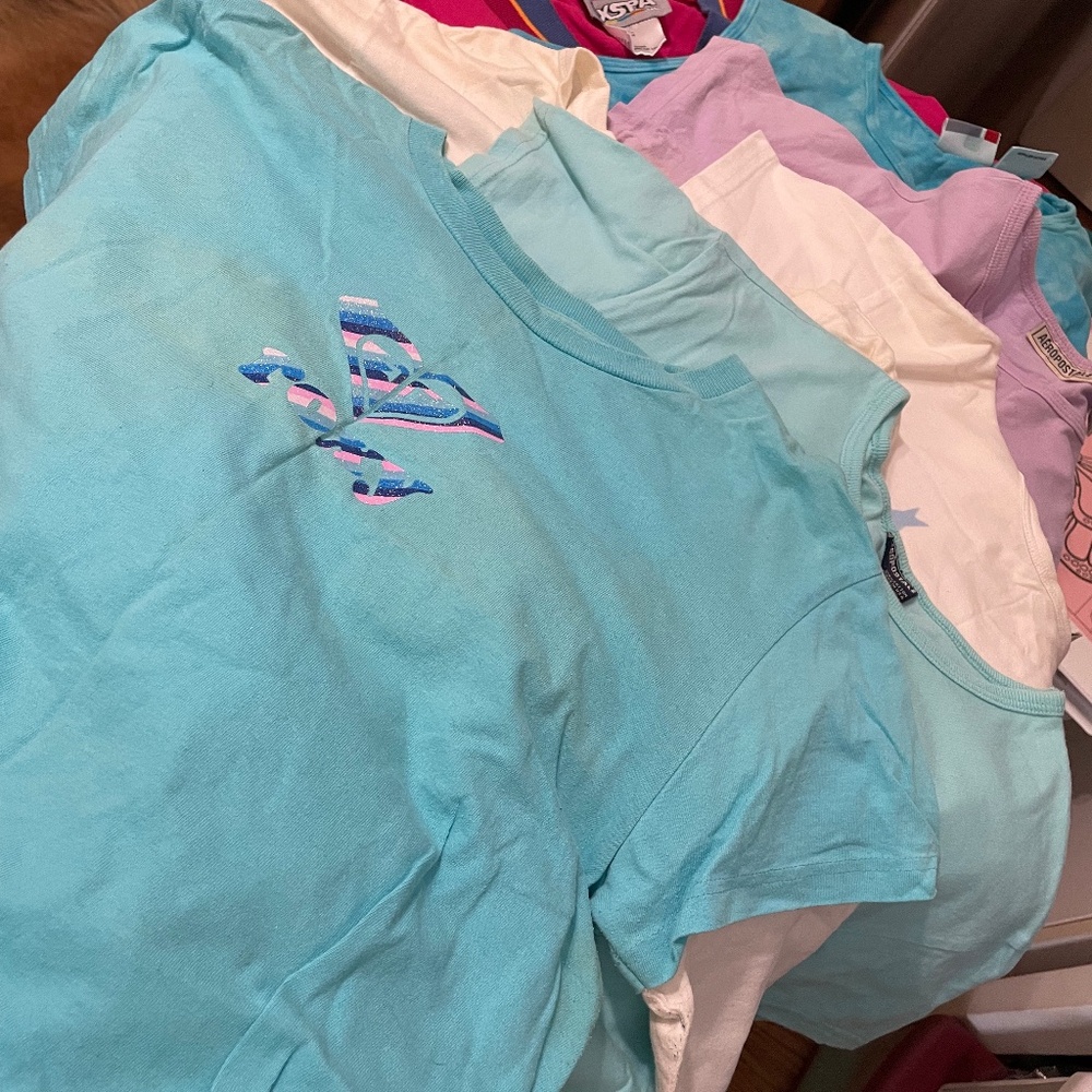 Bundle of (8) Teen Tops - multi colors sizes - short & long sleeves/sleeveless